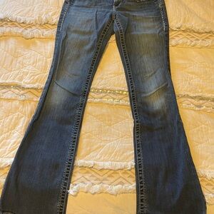 Ariat Women’s Dark Blue Ruby Boot Cut Mid Rise Jeans